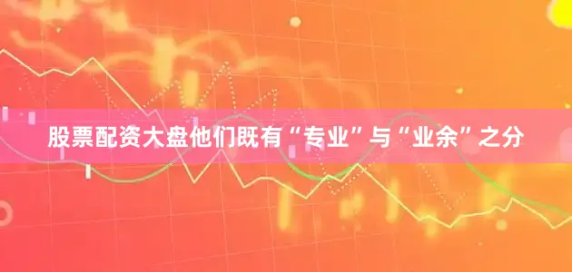 股票配资大盘他们既有“专业”与“业余”之分